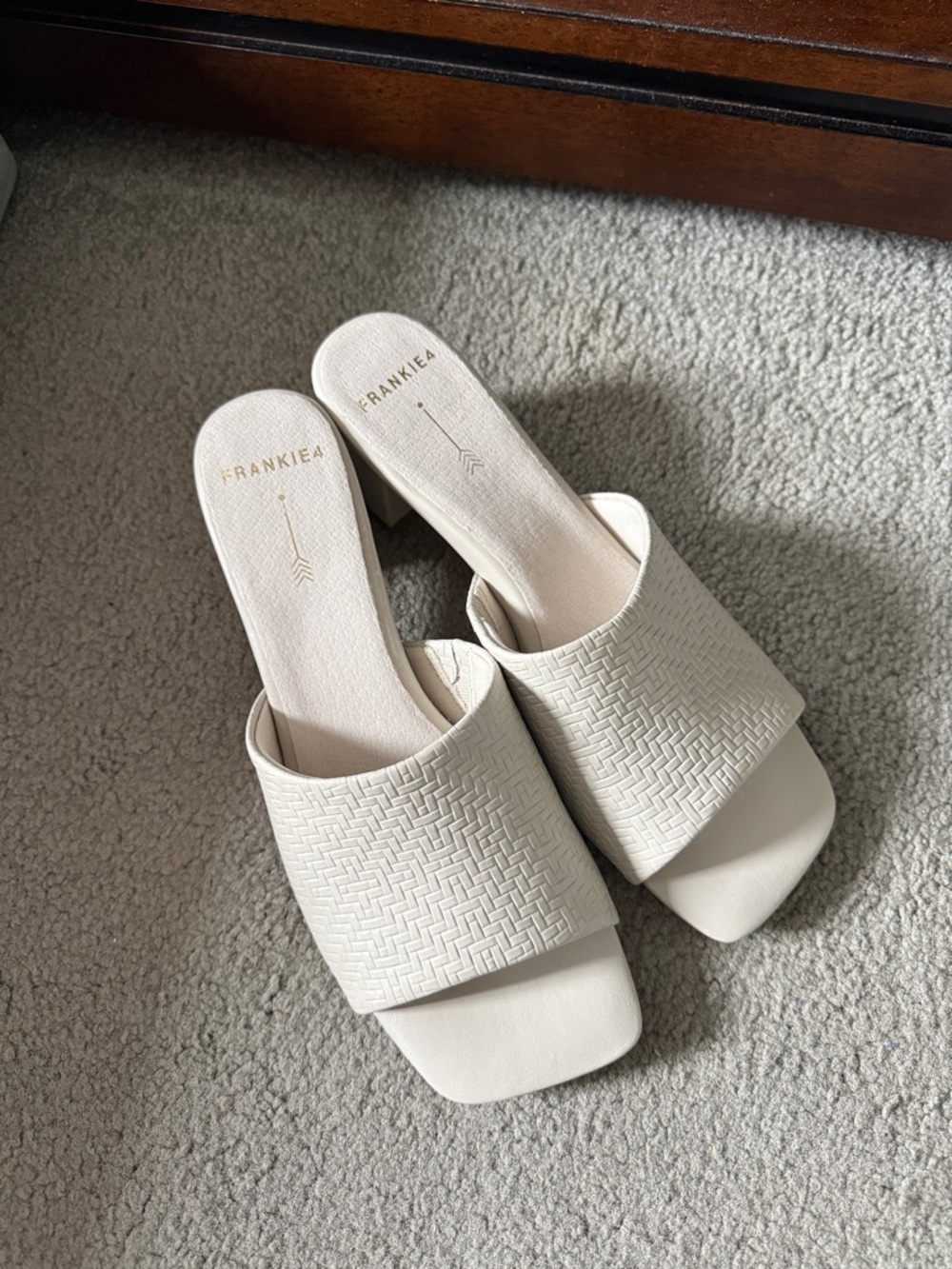 Women's White Slide Sandals